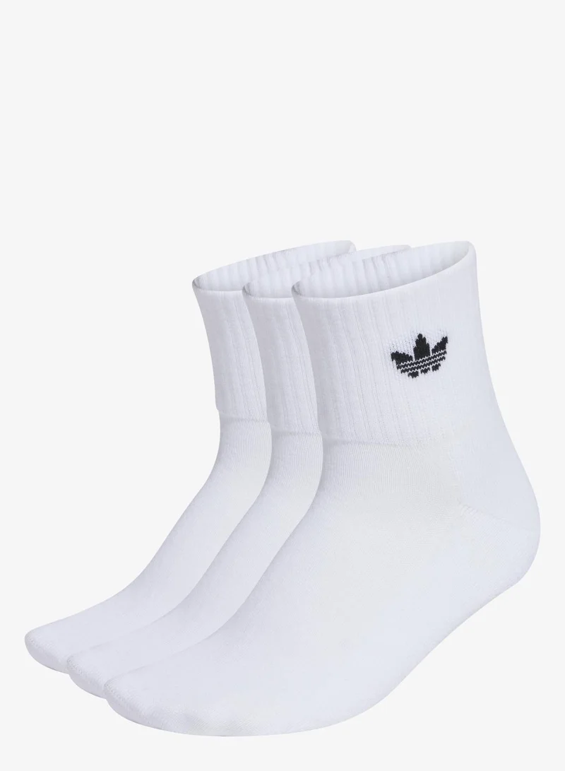 adidas Originals MID ANKLE SOCK 3 PAIR PACK